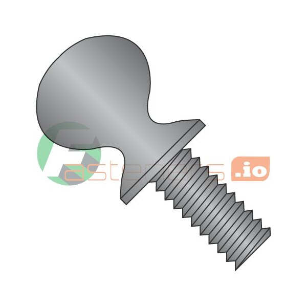 Newport Fasteners Thumb Screw, 1/4"-20 Thread Size, Spade, Black Oxide Steel, 0.57 in Head Ht, 1 in Lg, 600 PK 276134 - main